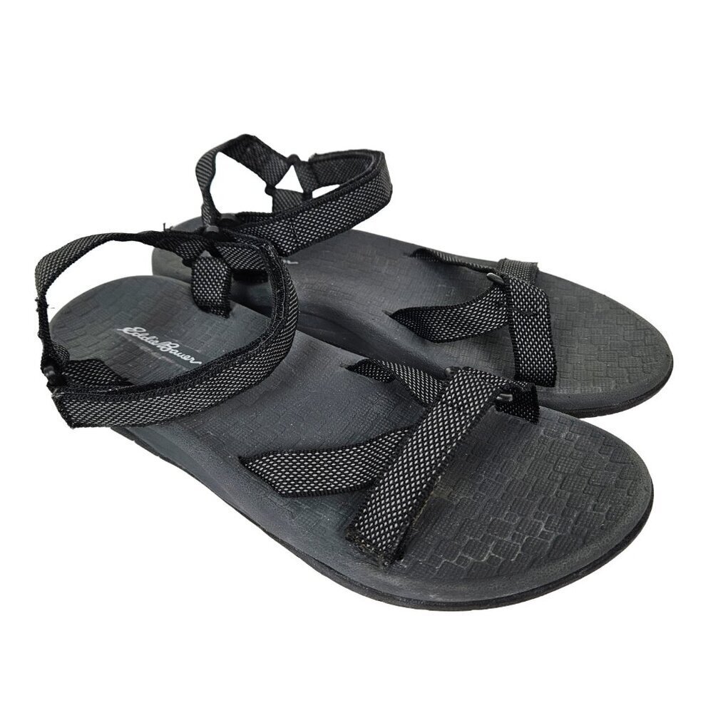 Eddie Bauer Black Strappy Water Trail Hiking Sandal 8